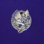 Dreaming Fairy Lavender Silver Pendant
